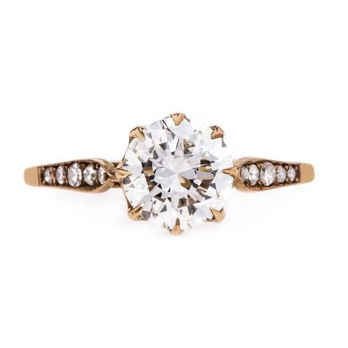 Men's Diamond Engagement Rings with Platinum Band and Halo Setting for a Luxury ProposalRose Gold Meridian