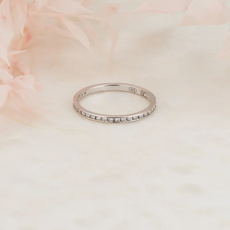 Men's Tungsten Carbide Wedding Bands with a Matte Finish and Grooved Details for a Modern and Durable Option9K White Gold Round Brilliant Diamond Fine Channel Wedder or Eternity Ring 0.25tdw Men's Tungsten Carbide Wedding Bands with a Matte Finish and Grooved Details for a Modern and Durable Option9K White Gold Round Brilliant Diamond Fine Channel Wedder or Eternity Ring 0.25tdw