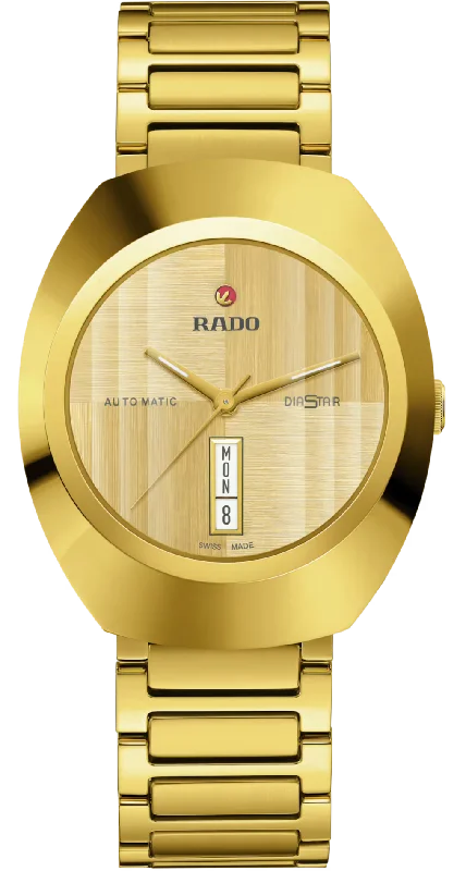 Two - Tone Gold and Silver Wedding Bands with a Twist Design for a Contemporary and Eye - Catching StyleRado DiaStar Original