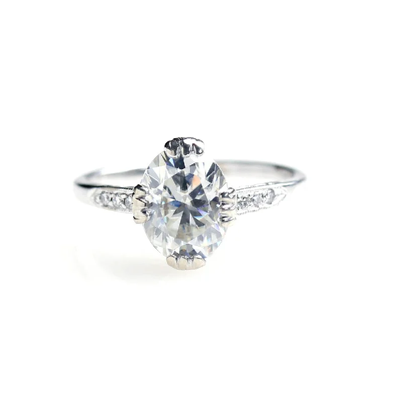 Men's Turquoise Engagement Rings in 925 Silver with a Southwestern - Inspired BandReplica Edwardian Engagement Ring #3144OVAL-2