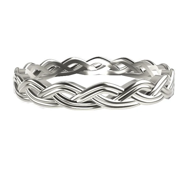Vintage - Style Filigree Wedding Bands in 14K Gold for a Romantic and Antique - Inspired AestheticRoyal Celtic Twist Wedding Ring in 9ct White Gold Vintage - Style Filigree Wedding Bands in 14K Gold for a Romantic and Antique - Inspired AestheticRoyal Celtic Twist Wedding Ring in 9ct White Gold