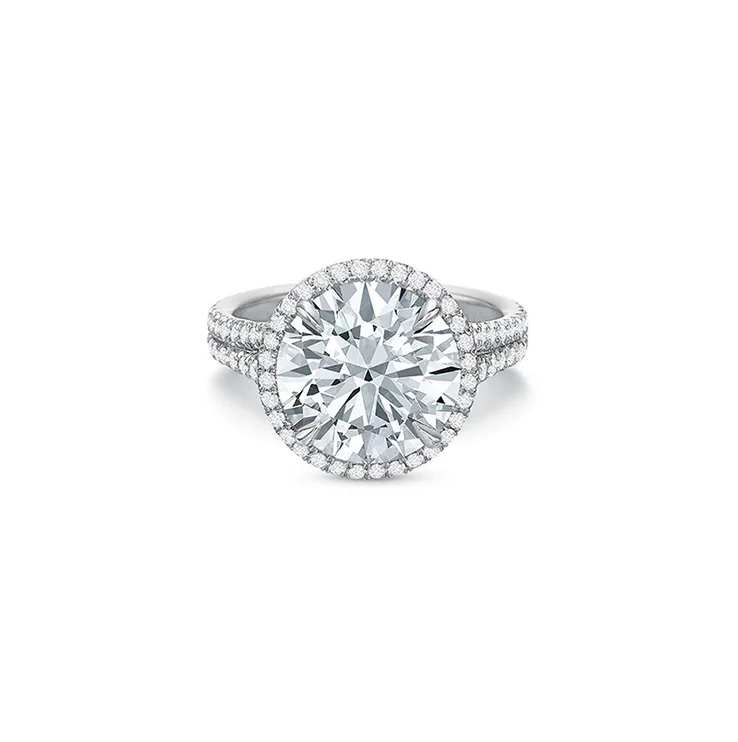 Men's Tanzanite Engagement Rings in Palladium with a Three - Stone ArrangementFink's Exclusive Platinum Round Halo Engagement Ring Men's Tanzanite Engagement Rings in Palladium with a Three - Stone ArrangementFink's Exclusive Platinum Round Halo Engagement Ring