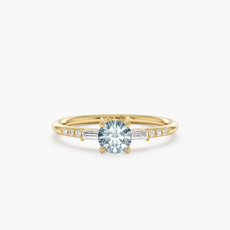 Men's Alexandrite Engagement Rings in Platinum with a Hidden Halo of DiamondsDiamond and Aquamarine Engagement Ring, Meara Men's Alexandrite Engagement Rings in Platinum with a Hidden Halo of DiamondsDiamond and Aquamarine Engagement Ring, Meara