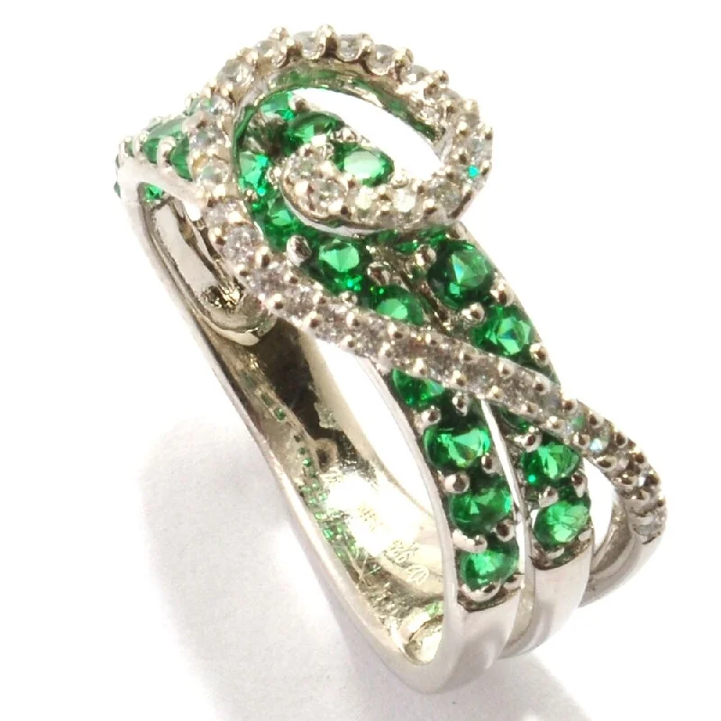 Peridot Gemstone Rings in 14K Gold - Filled Metal with a Pave - Set Band for a Sparkling Look925 Sterling Silver Green Emerald Color CZ and White Zircon Band Ring Peridot Gemstone Rings in 14K Gold - Filled Metal with a Pave - Set Band for a Sparkling Look925 Sterling Silver Green Emerald Color CZ and White Zircon Band Ring