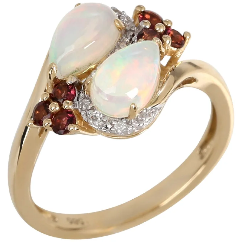 Agate Gemstone Rings in Sterling Silver with a Mosaic - Inspired Inlay for a Bohemian Style14Kt Yellow Gold Ethiopian Opal, Pink Tourmaline, Diamond Ring Agate Gemstone Rings in Sterling Silver with a Mosaic - Inspired Inlay for a Bohemian Style14Kt Yellow Gold Ethiopian Opal, Pink Tourmaline, Diamond Ring