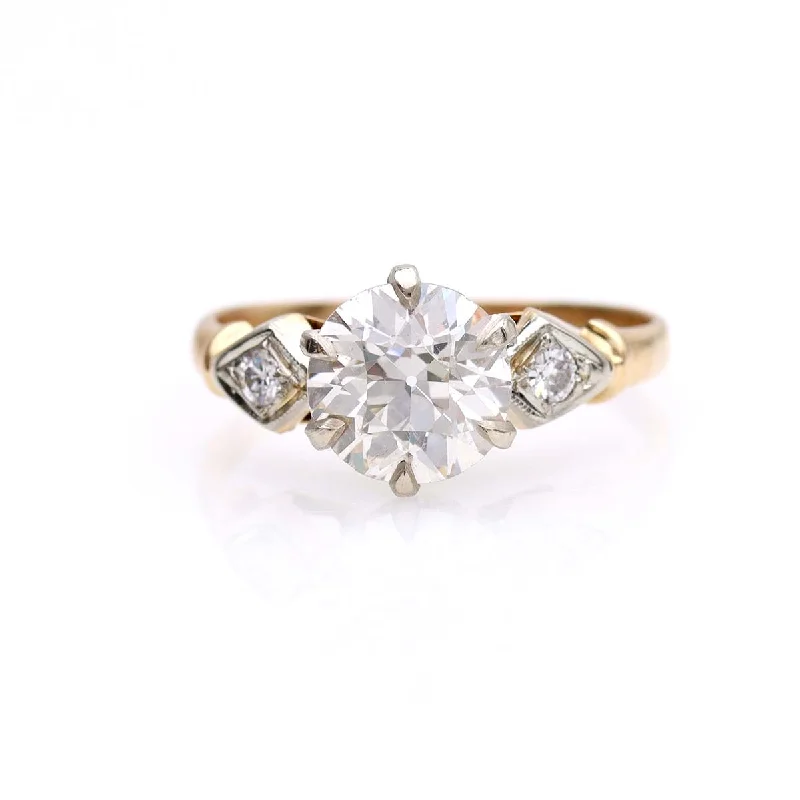 Men's Citrine Engagement Rings in Stainless Steel with a Stackable Band DesignCirca 1940s Engagement Ring #VR240730-2