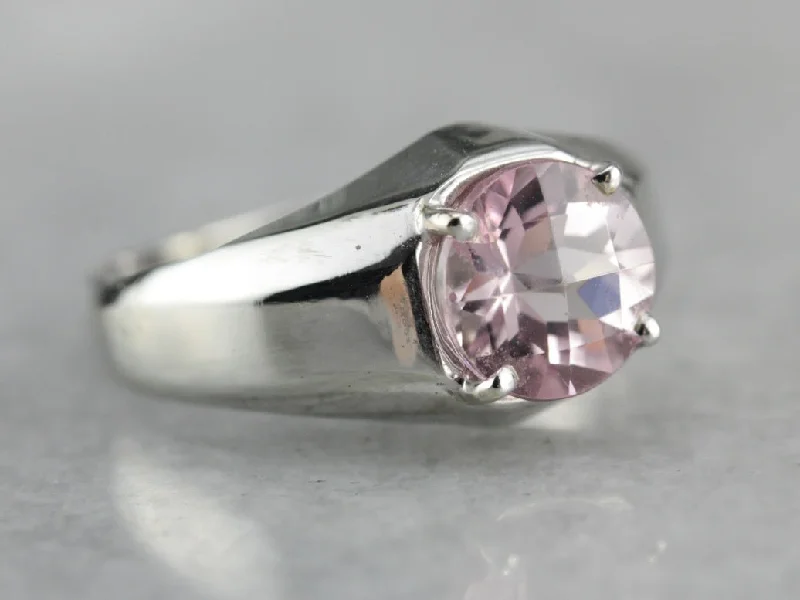 Emerald Gemstone Rings Set in Platinum with Filigree Work for a Vintage - Inspired LookVintage Pink Tourmaline White Gold Ring Emerald Gemstone Rings Set in Platinum with Filigree Work for a Vintage - Inspired LookVintage Pink Tourmaline White Gold Ring