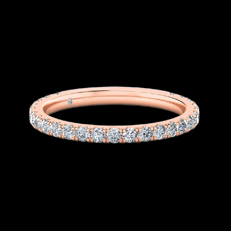 Pearl - and - Diamond - Studded Wedding Bands in White Gold for a Feminine and Elegant TouchPaola - 3/4 Eternity Pearl - and - Diamond - Studded Wedding Bands in White Gold for a Feminine and Elegant TouchPaola - 3/4 Eternity