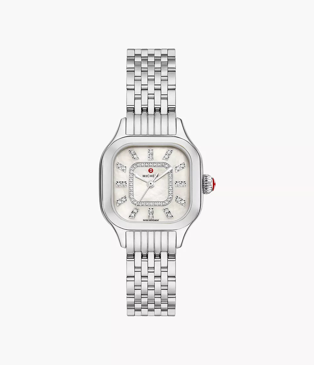 Men's Garnet Engagement Rings in 18K Gold Vermeil with Intricate Engraved DetailsMeggie Stainless Steel Diamond Dial Watch MWW33B000008