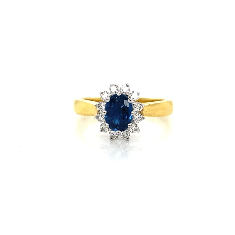 Men's Amethyst Engagement Rings in Sterling Silver with a Contemporary Geometric SettingSapphire Halo Engagement Ring