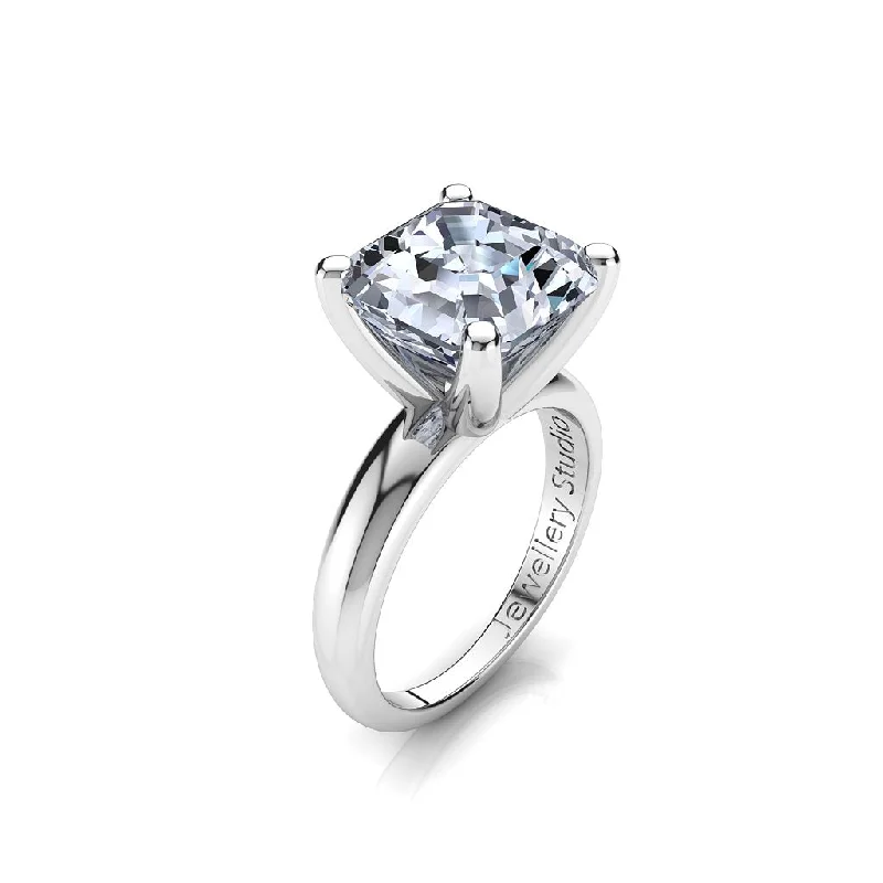 Men's Alexandrite Engagement Rings in Platinum with a Hidden Halo of DiamondsSolitaire Engagement Ring with 4.00ct Asscher Cut Diamond Men's Alexandrite Engagement Rings in Platinum with a Hidden Halo of DiamondsSolitaire Engagement Ring with 4.00ct Asscher Cut Diamond