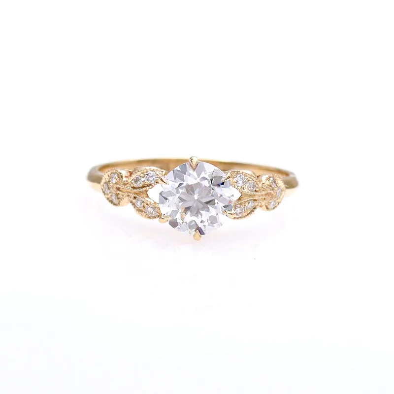 Men's Ruby Engagement Rings in Rose Gold with a Solitaire Design for a Romantic GestureArt Déco Replica Engagement Ring #3154Y14-2