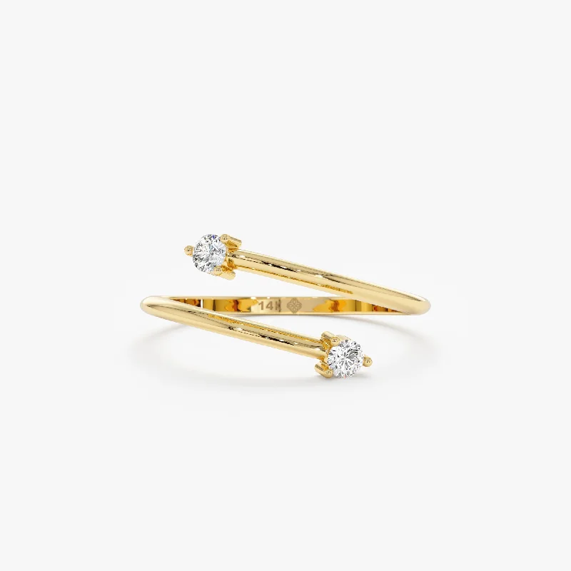 Men's Opal Engagement Rings in 10K Gold with a Milgrain - Trimmed BandDiamond Wrap Around Ring, Amirah