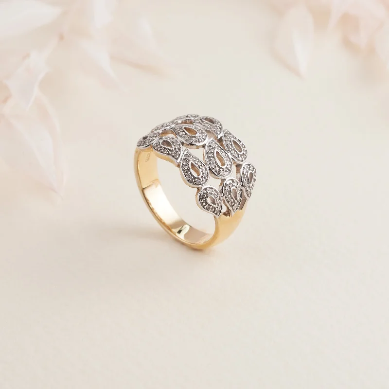 Matte - Black Ceramic Wedding Bands with a Polished Edge for a Sleek and Modern Appearance9K Yellow Gold Diamond Paisley Dress Ring 0.2tdw Matte - Black Ceramic Wedding Bands with a Polished Edge for a Sleek and Modern Appearance9K Yellow Gold Diamond Paisley Dress Ring 0.2tdw