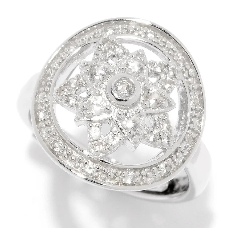 Topaz Gemstone Rings in 10K Gold with a Channel - Set Design for a Contemporary and Durable Option925 Sterling Silver White Natural Zircon Ring Topaz Gemstone Rings in 10K Gold with a Channel - Set Design for a Contemporary and Durable Option925 Sterling Silver White Natural Zircon Ring
