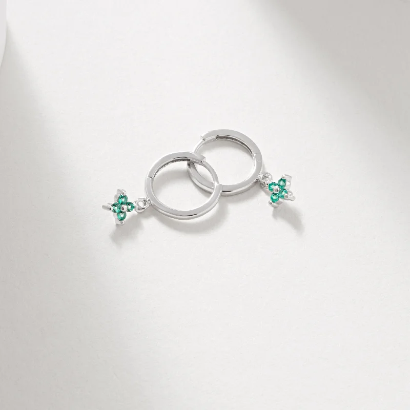 Adjustable - Fit Wedding Bands in Gold - Plated Metal for a Comfortable and Custom - Fitting OptionSilver Huggie Earrings with Created Emerald Flower Drops Adjustable - Fit Wedding Bands in Gold - Plated Metal for a Comfortable and Custom - Fitting OptionSilver Huggie Earrings with Created Emerald Flower Drops
