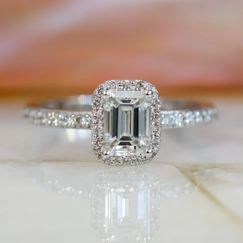 Men's Topaz Engagement Rings in 10K Gold with a Channel - Set Diamond BandDim Light - Natural Emerald Cut Diamond Engagement Ring Men's Topaz Engagement Rings in 10K Gold with a Channel - Set Diamond BandDim Light - Natural Emerald Cut Diamond Engagement Ring