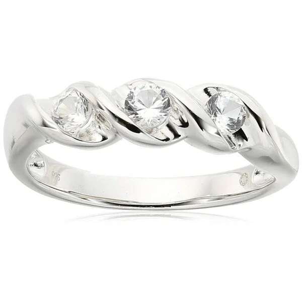 Iolite Gemstone Rings in 10K Gold with a Twisted Band for a Distinctive and Stylish AccessorySterling Silver Created White Sapphire 3-stone Stackable Ring, Size 7 Iolite Gemstone Rings in 10K Gold with a Twisted Band for a Distinctive and Stylish AccessorySterling Silver Created White Sapphire 3-stone Stackable Ring, Size 7