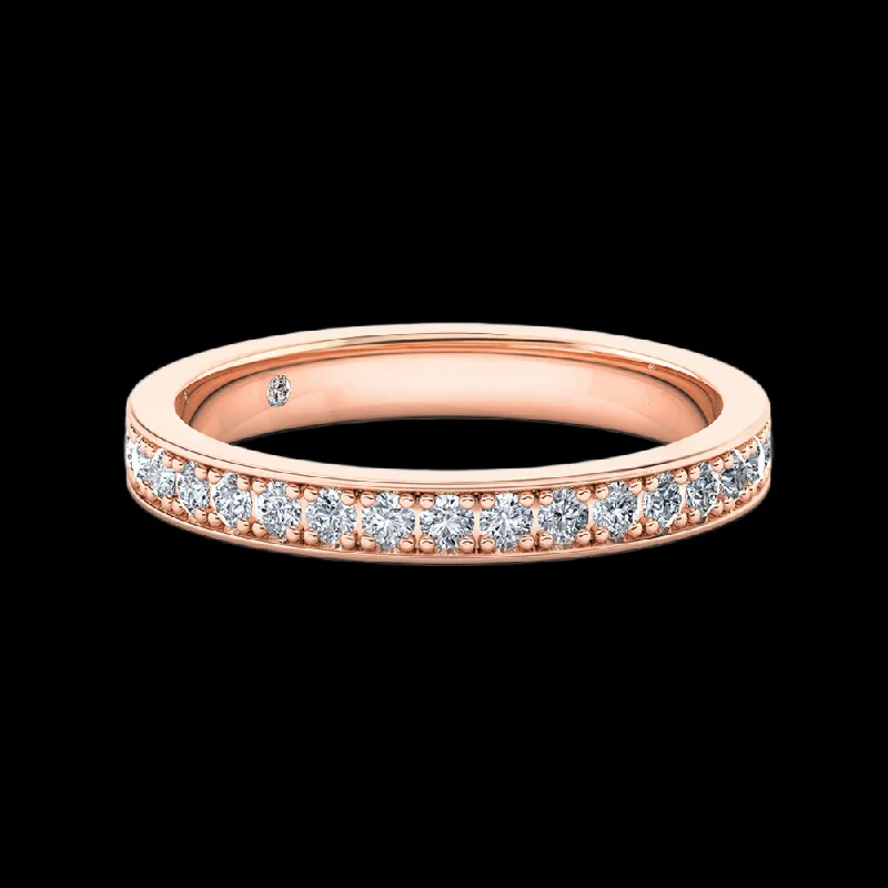 Blue Topaz - Embellished Wedding Bands in Silver for a Birthstone - Inspired and Colorful PieceMischa - Half Eternity Blue Topaz - Embellished Wedding Bands in Silver for a Birthstone - Inspired and Colorful PieceMischa - Half Eternity