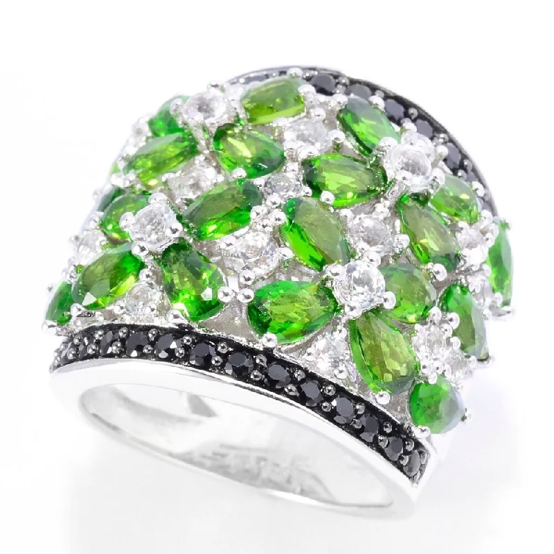 Alexandrite Gemstone Rings in Platinum with a Hidden Halo for a Rare and Luxurious PieceSterling Silver Exotic Diopside White Topaz & Black Spinel Ring Alexandrite Gemstone Rings in Platinum with a Hidden Halo for a Rare and Luxurious PieceSterling Silver Exotic Diopside White Topaz & Black Spinel Ring