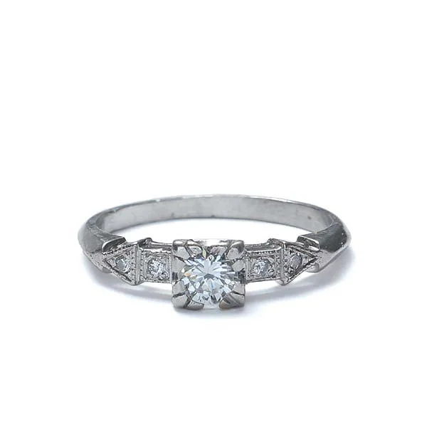 Men's Citrine Engagement Rings in Stainless Steel with a Stackable Band DesignArt Déco Engagement Ring #VR150723-02