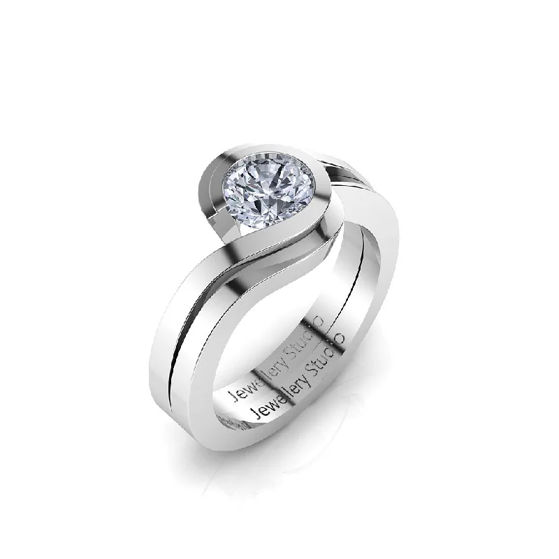 Men's Garnet Engagement Rings in 18K Gold Vermeil with Intricate Engraved DetailsSolitaire Engagement Ring with 1.00ct Round Brilliant Cut Diamond Men's Garnet Engagement Rings in 18K Gold Vermeil with Intricate Engraved DetailsSolitaire Engagement Ring with 1.00ct Round Brilliant Cut Diamond