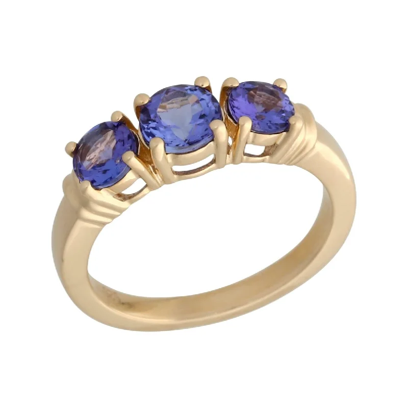 Iolite Gemstone Rings in 10K Gold with a Twisted Band for a Distinctive and Stylish Accessory14K Gold Tanzanite 3 Stone Ring Iolite Gemstone Rings in 10K Gold with a Twisted Band for a Distinctive and Stylish Accessory14K Gold Tanzanite 3 Stone Ring