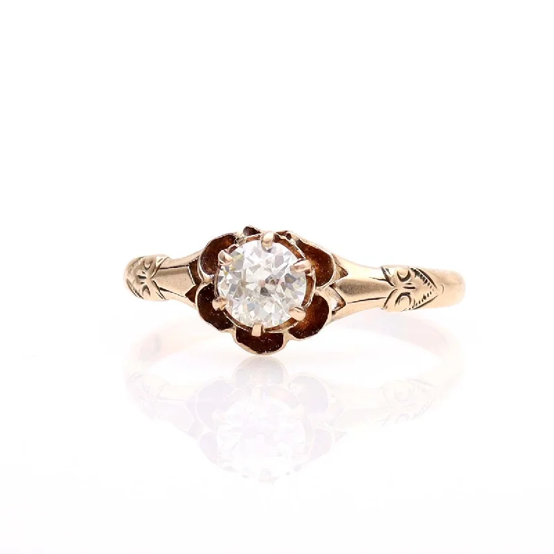 Men's Moonstone Engagement Rings in Silver - Plated Copper with a Celtic Knot PatternAntique Edwardian Engagement Ring #VR240906-3