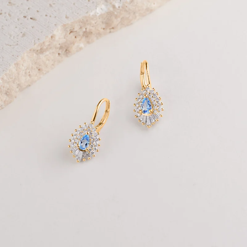 Rose Gold - Plated Engagement and Wedding Band Sets with a Halo of Cubic Zirconia for a Glamorous and Affordable Look9K Yellow Gold Pear London Blue Topaz and Diamond Vintage Earrings 0.55tdw Rose Gold - Plated Engagement and Wedding Band Sets with a Halo of Cubic Zirconia for a Glamorous and Affordable Look9K Yellow Gold Pear London Blue Topaz and Diamond Vintage Earrings 0.55tdw