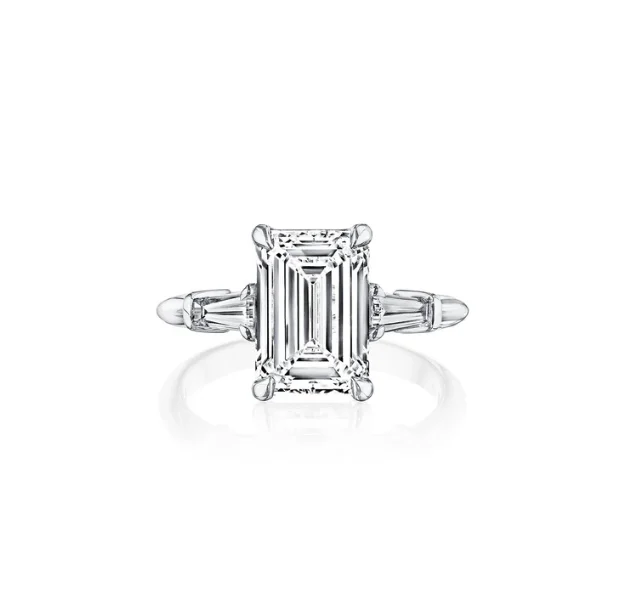 Men's Topaz Engagement Rings in 10K Gold with a Channel - Set Diamond BandFink's Exclusive Platinum Emerald Cut Engagement Ring with Baguette Accent Diamonds Men's Topaz Engagement Rings in 10K Gold with a Channel - Set Diamond BandFink's Exclusive Platinum Emerald Cut Engagement Ring with Baguette Accent Diamonds