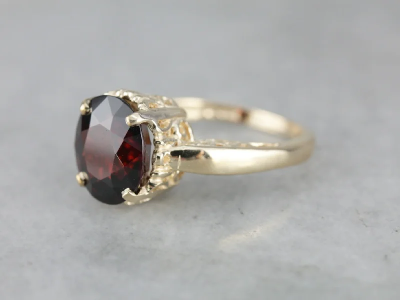 Emerald Gemstone Rings Set in Platinum with Filigree Work for a Vintage - Inspired LookOrnate Garnet Filigree Cocktail Ring Emerald Gemstone Rings Set in Platinum with Filigree Work for a Vintage - Inspired LookOrnate Garnet Filigree Cocktail Ring