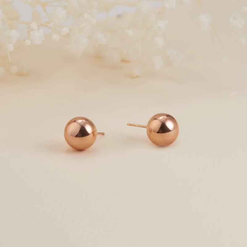 Blue Topaz - Embellished Wedding Bands in Silver for a Birthstone - Inspired and Colorful Piece9K Rose Gold Ball Stud Earrings 10mm Blue Topaz - Embellished Wedding Bands in Silver for a Birthstone - Inspired and Colorful Piece9K Rose Gold Ball Stud Earrings 10mm
