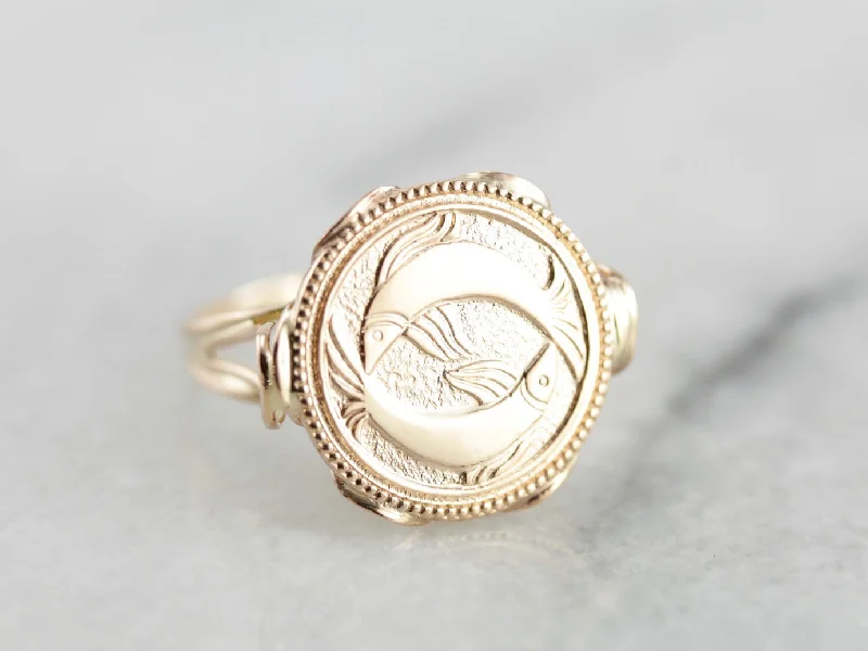 Topaz Gemstone Rings in 10K Gold with a Channel - Set Design for a Contemporary and Durable OptionVintage Pisces Statement Ring, Mid Century Gold Cocktail Ring Topaz Gemstone Rings in 10K Gold with a Channel - Set Design for a Contemporary and Durable OptionVintage Pisces Statement Ring, Mid Century Gold Cocktail Ring