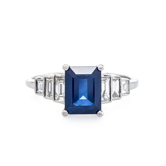 Men's Amethyst Engagement Rings in Sterling Silver with a Contemporary Geometric SettingSapphire Novato