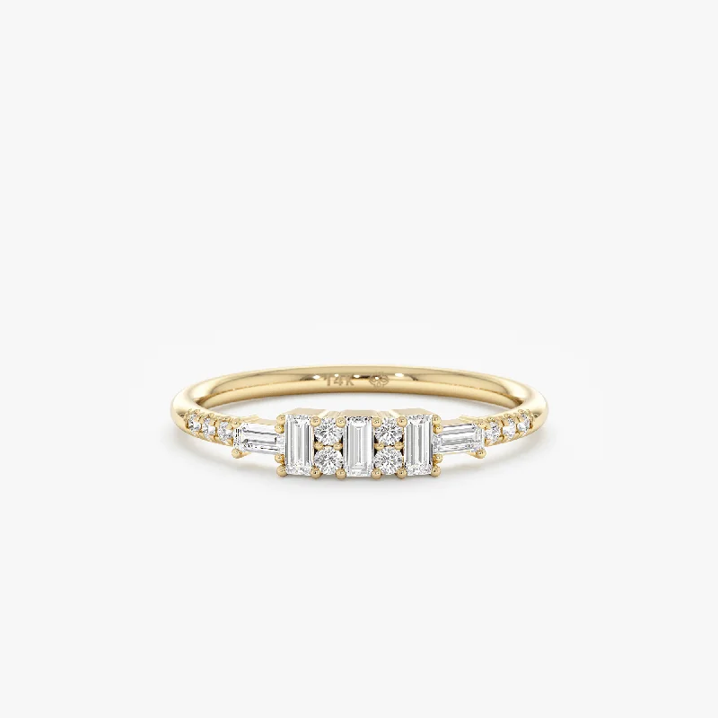 Men's Agate Engagement Rings in Sterling Silver with a Mosaic - Style InlayNatural Diamond Cluster Ring, Aella