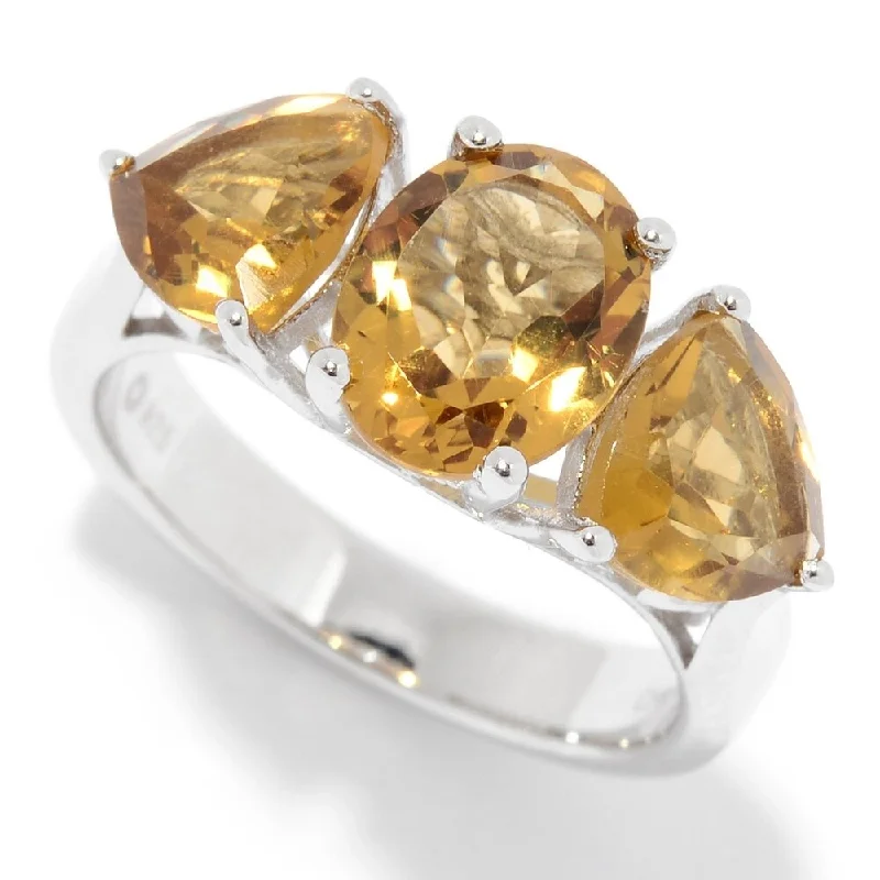 Emerald Gemstone Rings Set in Platinum with Filigree Work for a Vintage - Inspired LookSterling Silver Oval & Trillion Whiskey Quartz Ring Emerald Gemstone Rings Set in Platinum with Filigree Work for a Vintage - Inspired LookSterling Silver Oval & Trillion Whiskey Quartz Ring