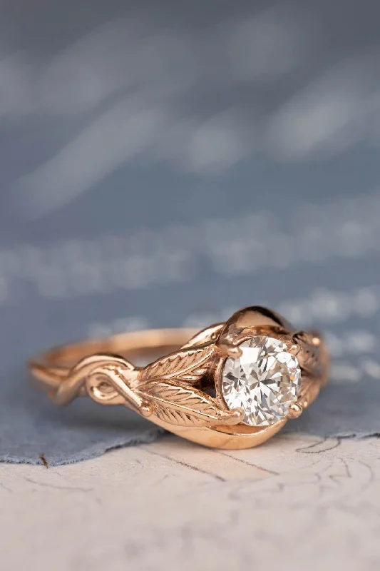 Men's Peridot Engagement Rings in 14K Gold - Filled Metal with a Micro - Pave SettingLab grown diamond engagement ring, rose gold proposal ring with round diamond / Azalea Men's Peridot Engagement Rings in 14K Gold - Filled Metal with a Micro - Pave SettingLab grown diamond engagement ring, rose gold proposal ring with round diamond / Azalea