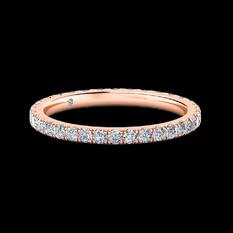 Hammered - Finish Copper Wedding Bands for a Rustic and Handmade - Look AppealXimena - Full Eternity Hammered - Finish Copper Wedding Bands for a Rustic and Handmade - Look AppealXimena - Full Eternity