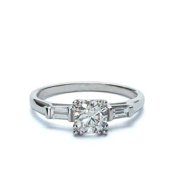 Men's Peridot Engagement Rings in 14K Gold - Filled Metal with a Micro - Pave SettingReplica Art Deco Engagement Ring #2301-2