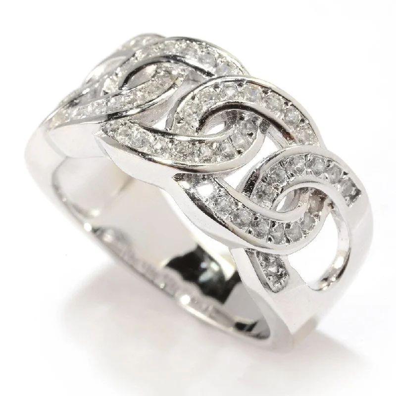Sapphire Gemstone Rings in 18K White Gold with Diamond Accents for an Elegant EngagementSterling Silver White Zircon Circle Link Band Ring Sapphire Gemstone Rings in 18K White Gold with Diamond Accents for an Elegant EngagementSterling Silver White Zircon Circle Link Band Ring