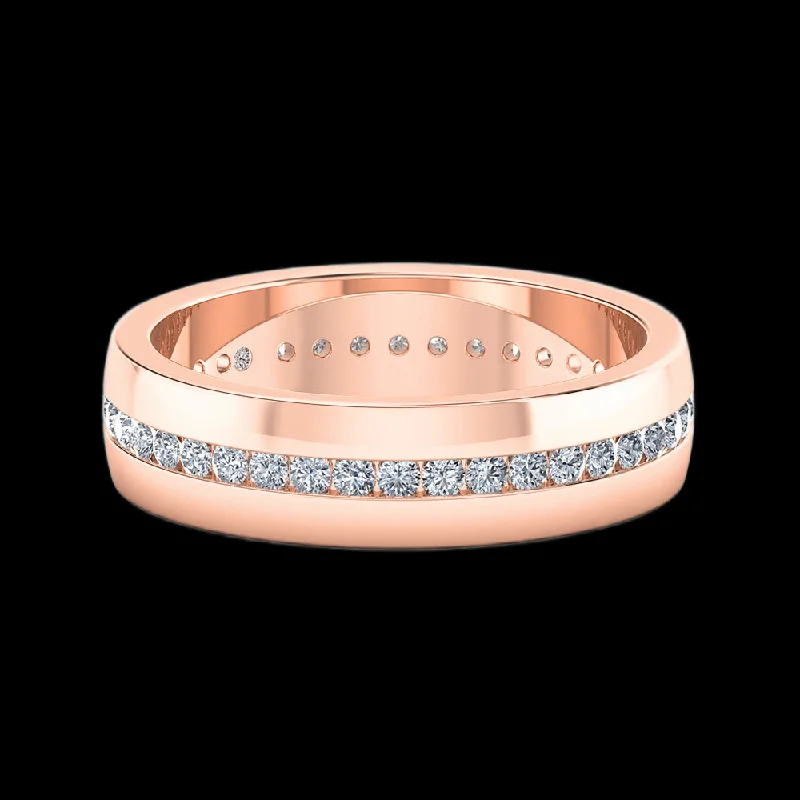 18K White Gold Classic Round - Cut Diamond Wedding Bands for a Timeless and Elegant LookAdam 18K White Gold Classic Round - Cut Diamond Wedding Bands for a Timeless and Elegant LookAdam