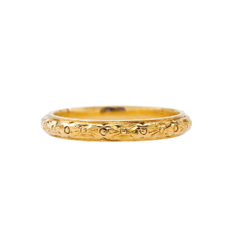 Men's Opal Engagement Rings in 10K Gold with a Milgrain - Trimmed BandRoosevelt