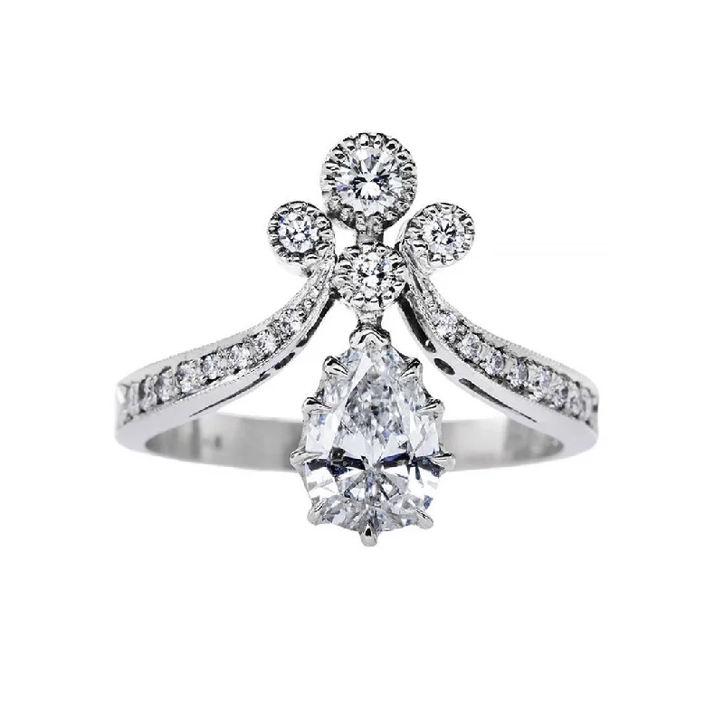 Men's Black Onyx Engagement Rings Set in Titanium for a Modern and Bold LookPlatinum Tiara