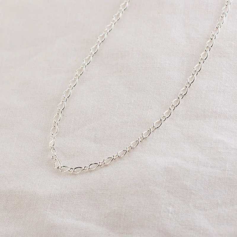 Platinum Celtic - Inspired Wedding Bands with Intricate Knotwork Patterns for a Symbolic and Stylish ChoiceSterling Silver Oval Figaro Chain 55cm x 3.4mm Platinum Celtic - Inspired Wedding Bands with Intricate Knotwork Patterns for a Symbolic and Stylish ChoiceSterling Silver Oval Figaro Chain 55cm x 3.4mm