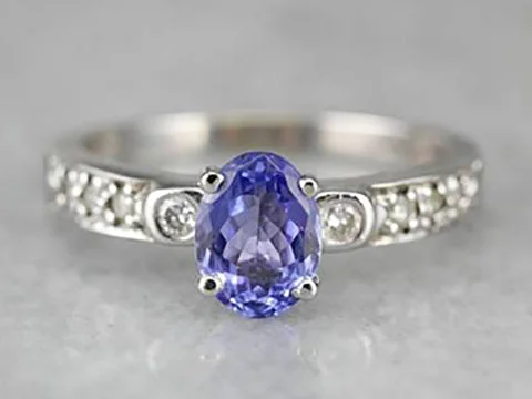 Jasper Gemstone Rings in 18K Gold Vermeil with a Matte Finish for a Subtle and Elegant LookModern Tanzanite Ladies Ring Jasper Gemstone Rings in 18K Gold Vermeil with a Matte Finish for a Subtle and Elegant LookModern Tanzanite Ladies Ring