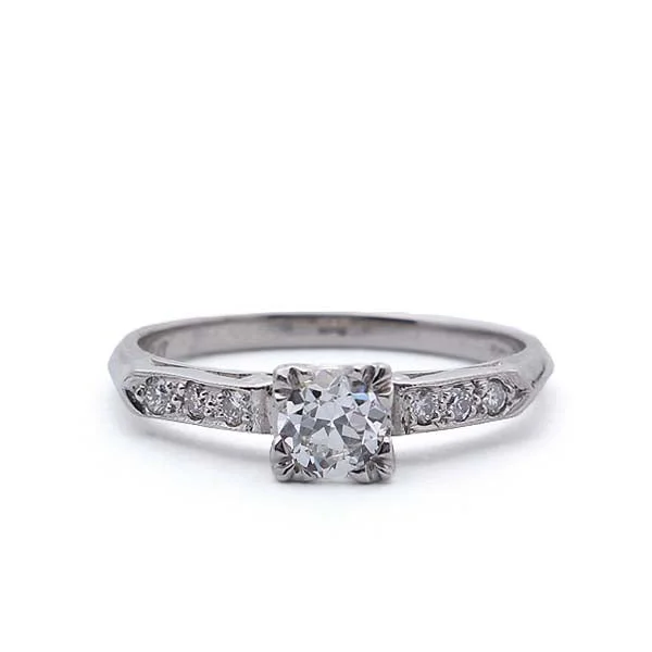 Men's Aquamarine Engagement Rings in 9K Gold with a Bezel - Set StoneReplica Art Deco Engagement Ring #1132-01