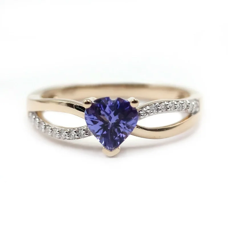 Tourmaline Gemstone Rings in 18K Two - Tone Gold with a Floral - Shaped Setting for a Feminine Touch14Kt Yellow Gold Tanzanite and Diamond Ring Tourmaline Gemstone Rings in 18K Two - Tone Gold with a Floral - Shaped Setting for a Feminine Touch14Kt Yellow Gold Tanzanite and Diamond Ring