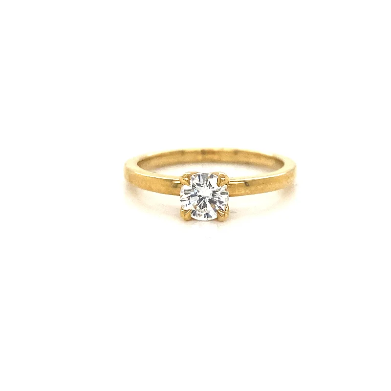 Men's Tourmaline Engagement Rings in 18K Two - Tone Gold with a Floral - Inspired SettingYellow Gold Solitaire