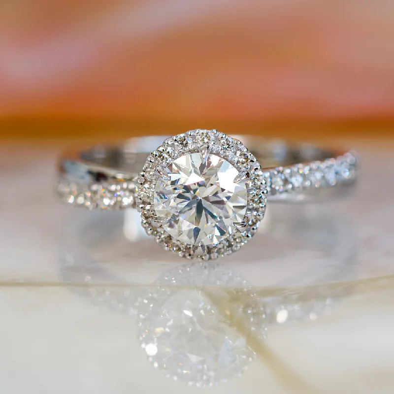 Men's Topaz Engagement Rings in 10K Gold with a Channel - Set Diamond BandLys Halo Natural Round Diamond Engagement Ring Men's Topaz Engagement Rings in 10K Gold with a Channel - Set Diamond BandLys Halo Natural Round Diamond Engagement Ring