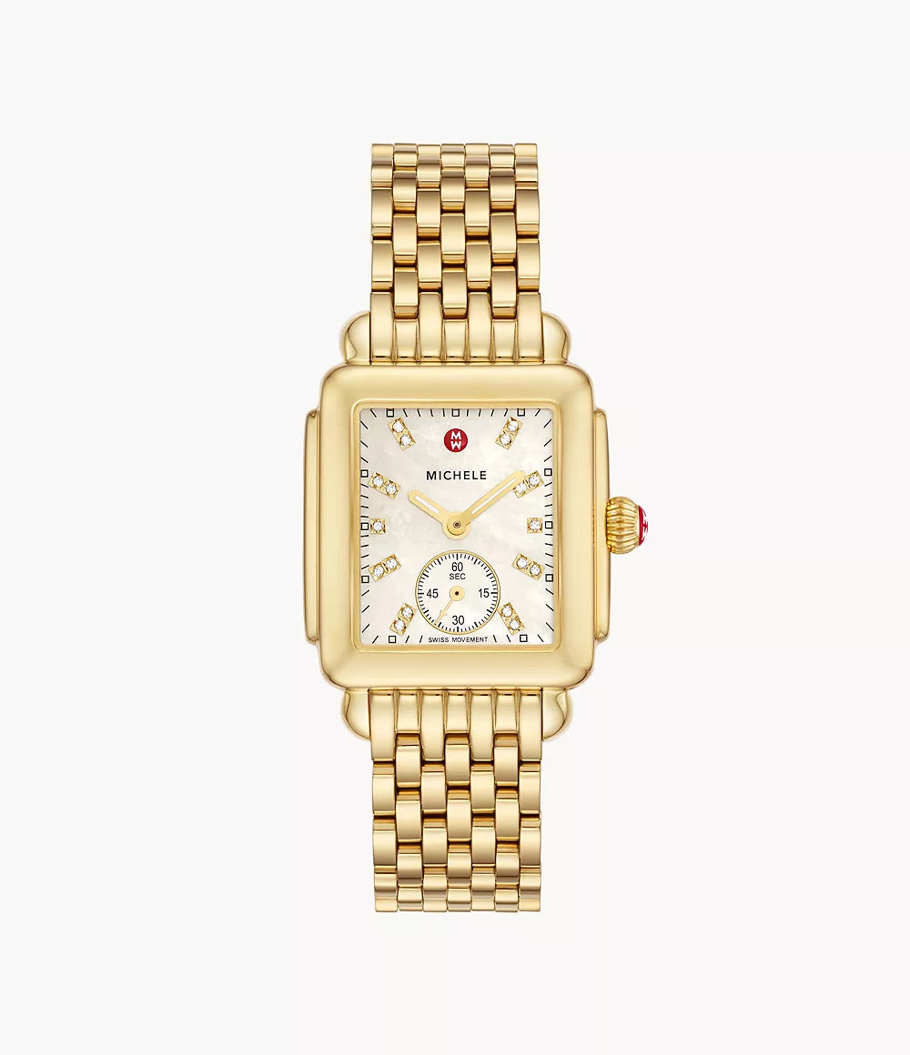 Men's Citrine Engagement Rings in Stainless Steel with a Stackable Band DesignDeco Mid 18K Gold Diamond Dial Watch MWW06V000004